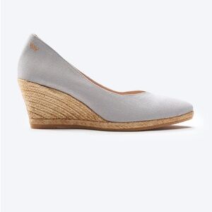 VISCATA Roses Canvas V Cut Espadrille Wedges platfromn made in Spain size 7